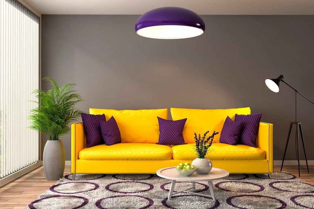 Combination with yellow color in the interior