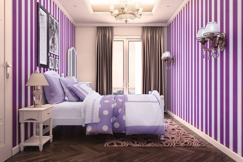 Combination of wallpaper colors in the room