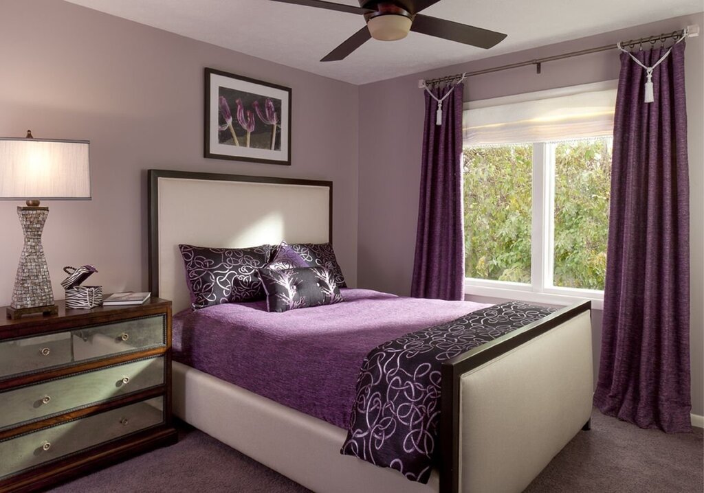 Combination of colors in the bedroom