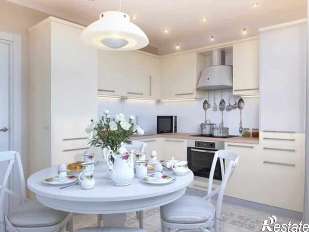 Modern white kitchen