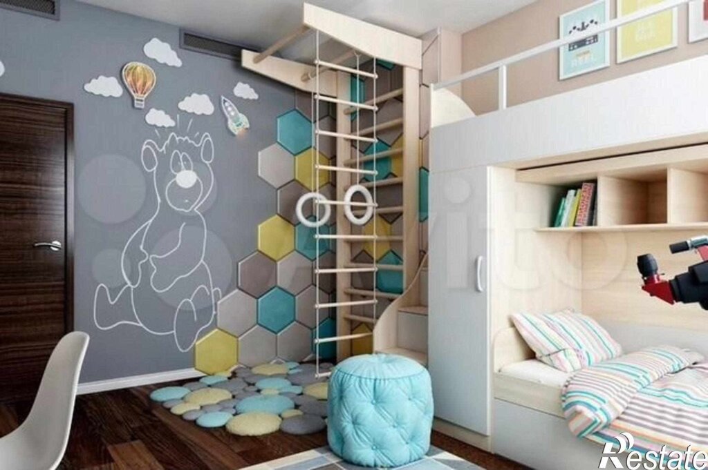 Modern children's room for a boy