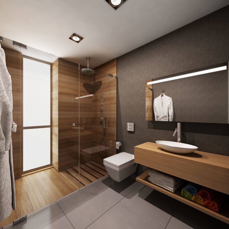 Modern shower room