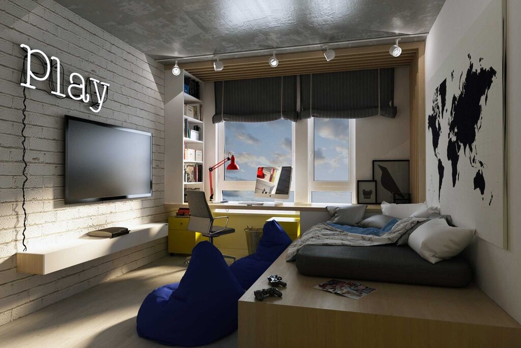 Modern room for a boy