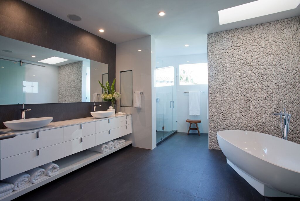 Modern bathroom finishing