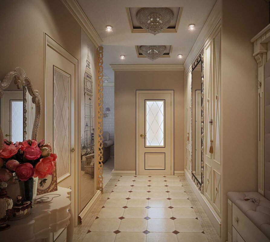 Modern tiles for the hallway