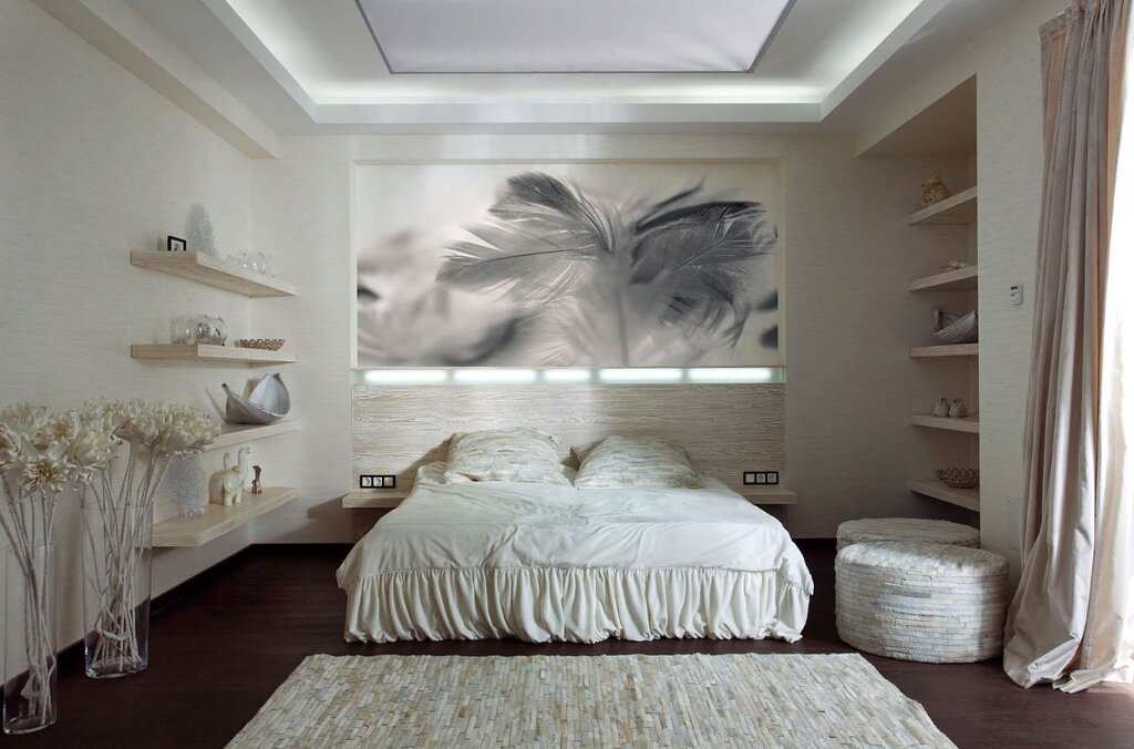 Modern bedroom in light colors