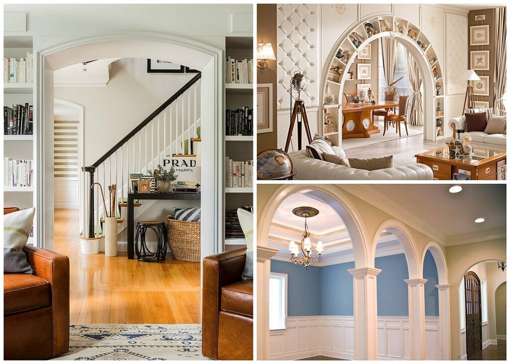 Modern arches in the house