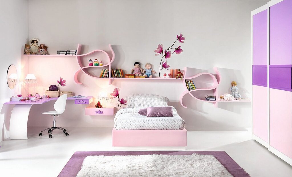 Modern children's rooms for girls 36 фото