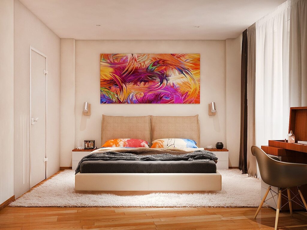 Modern paintings for the bedroom 39 фото