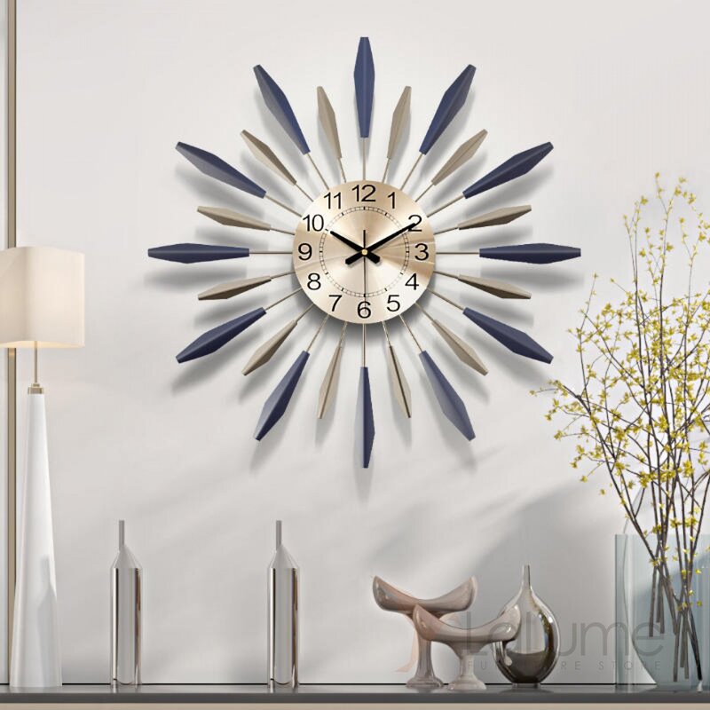 Modern wall clock for the living room