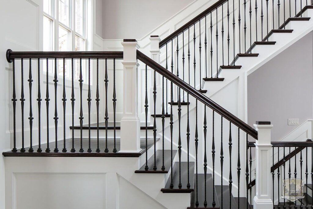 Modern stair railings