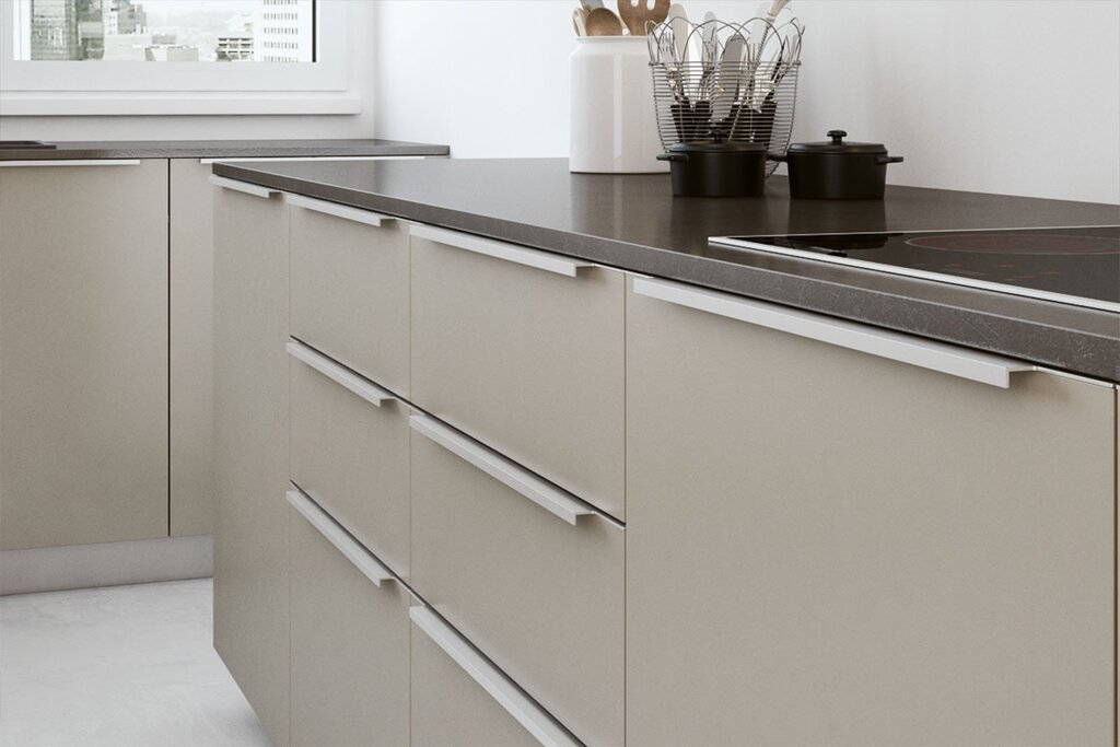 Modern handles for kitchen furniture