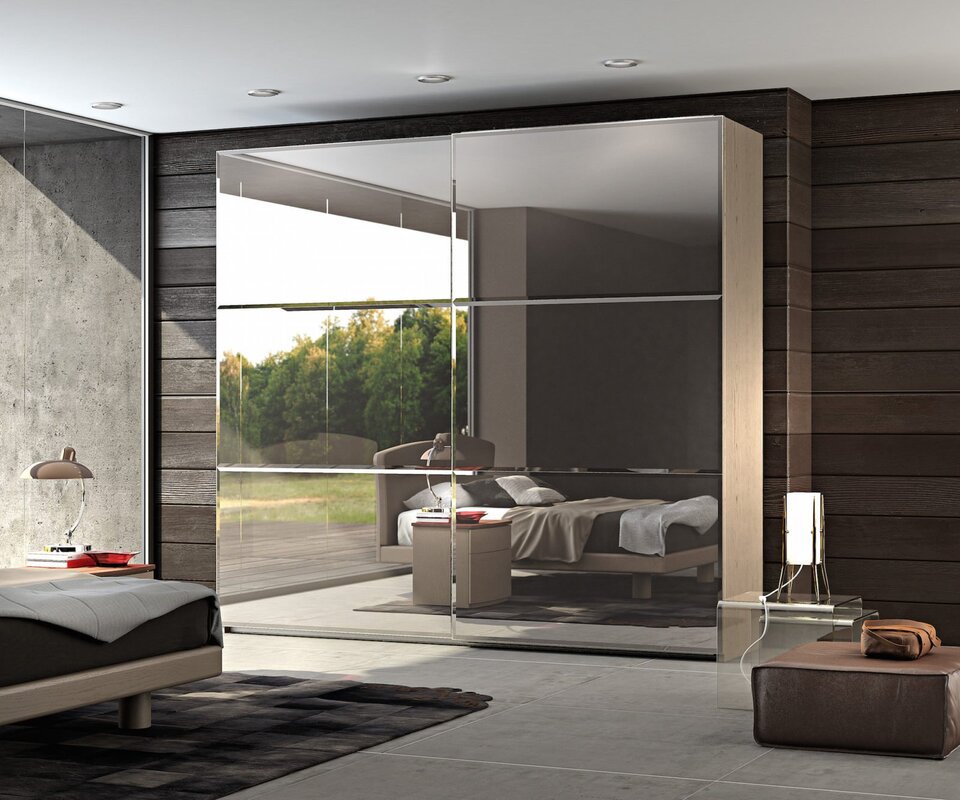 Modern sliding door wardrobes for the living room