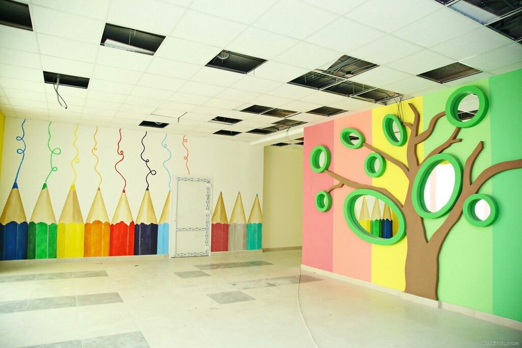 Modern wall design in schools