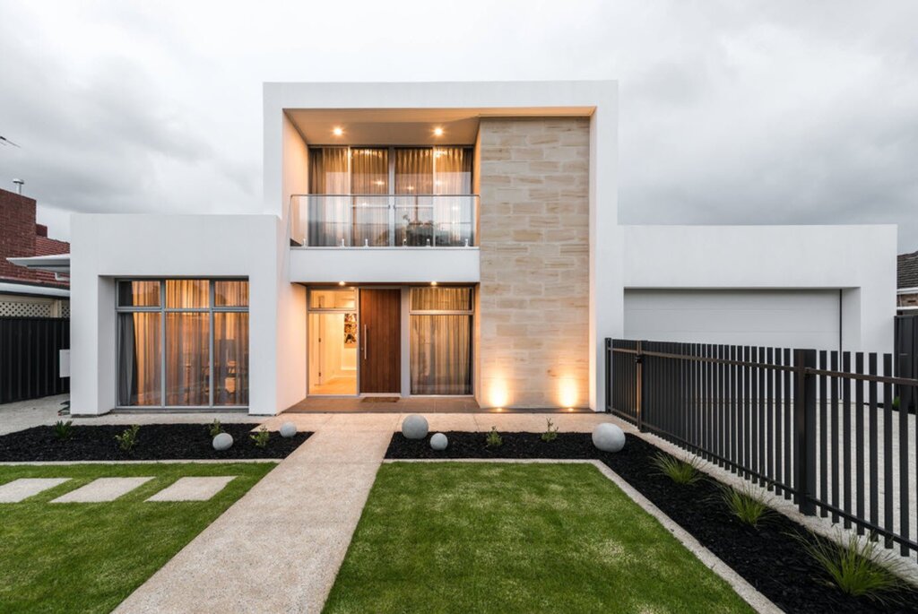 Modern house with a flat roof