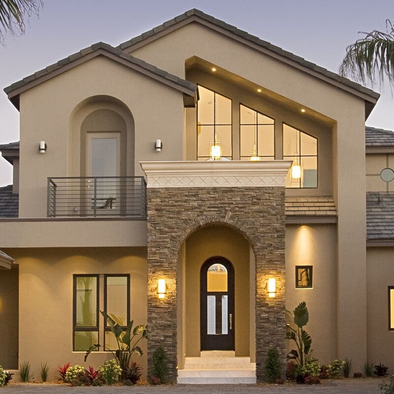 Modern two-story house