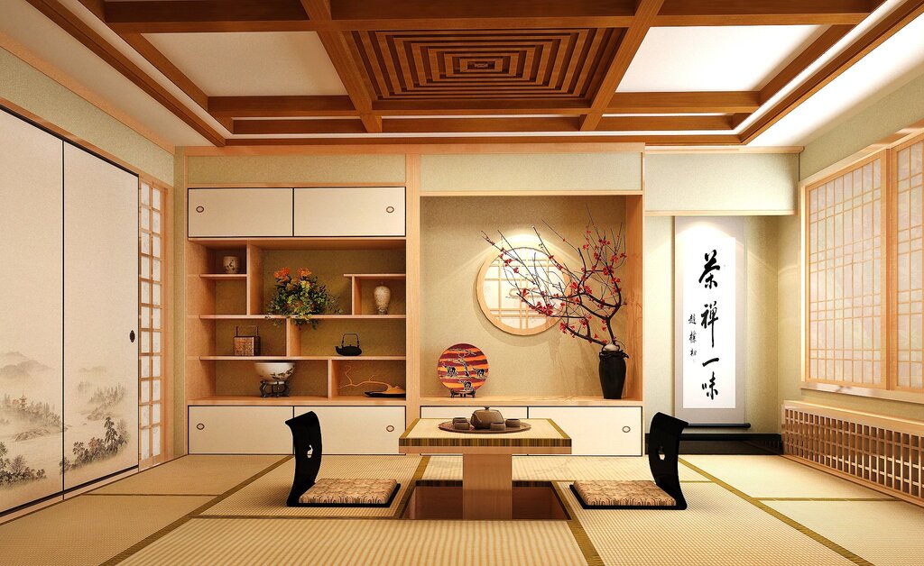 Modern Japanese style in interior design