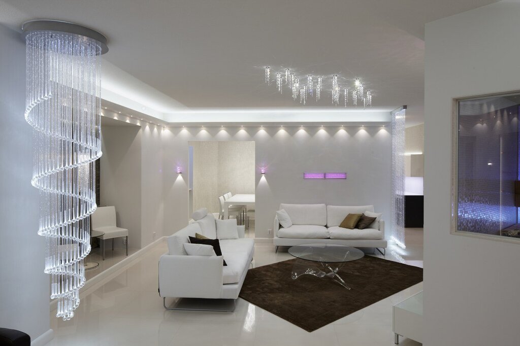 Modern lighting in interior design