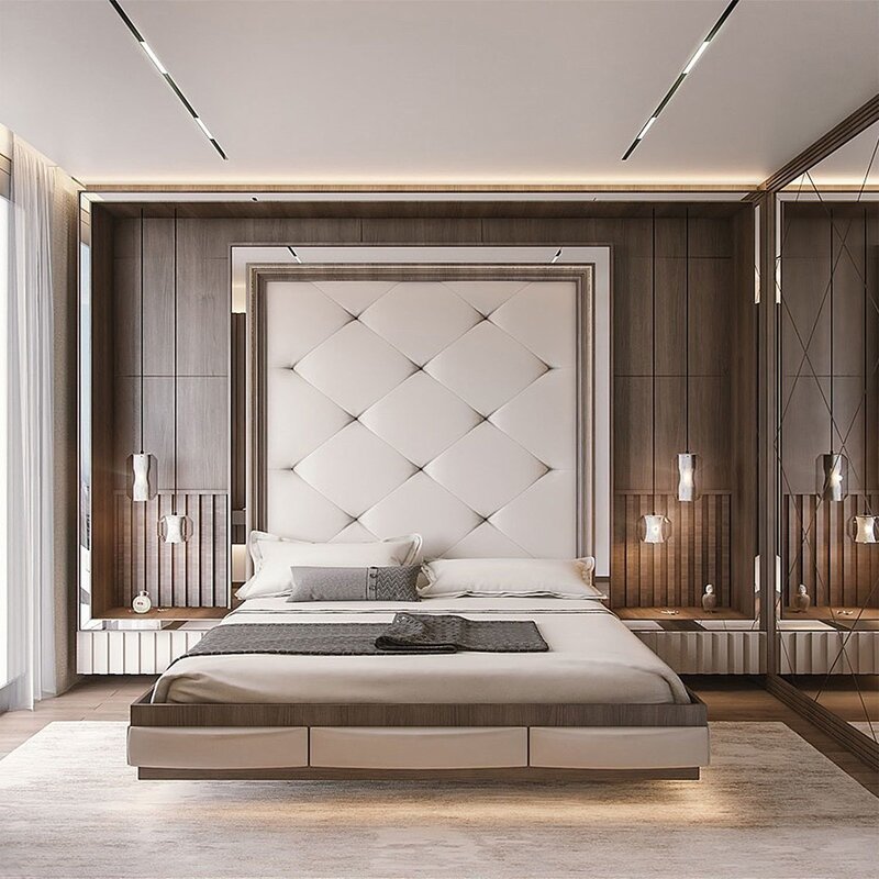 Bedroom in a modern style