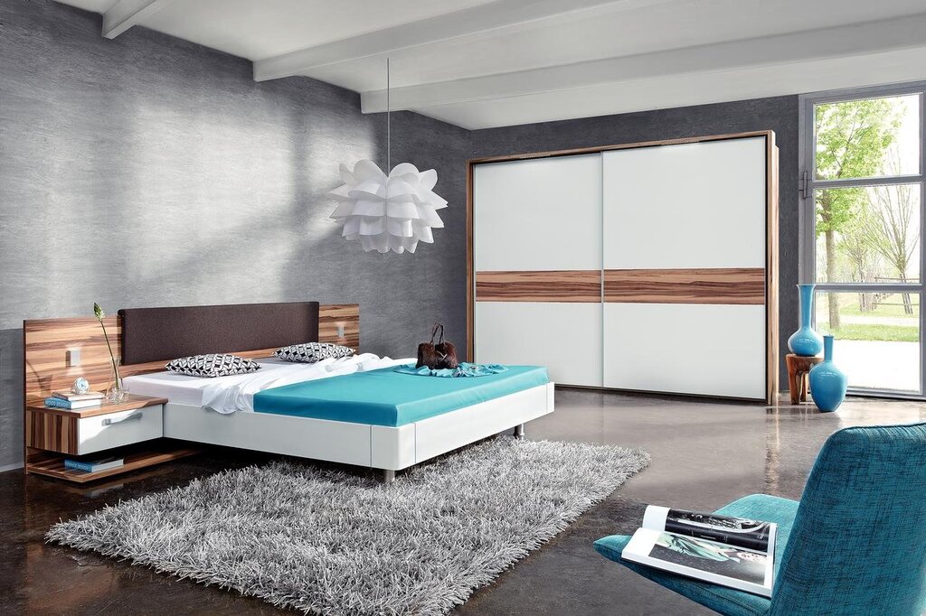 Bedroom set in modern style