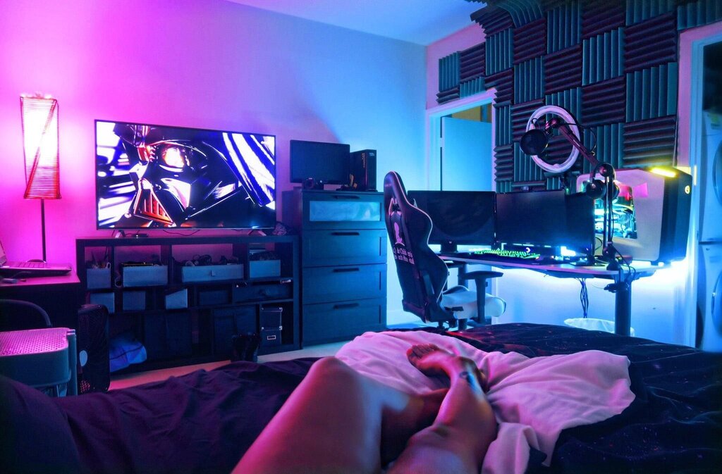 Gamer's bedroom