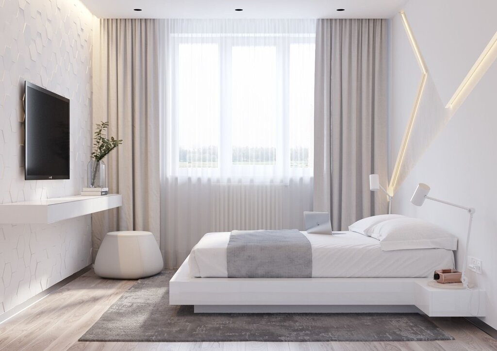 Minimalist Bedroom in Light Tones