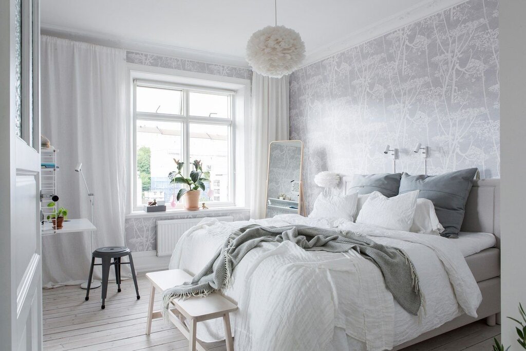 A bedroom in white style