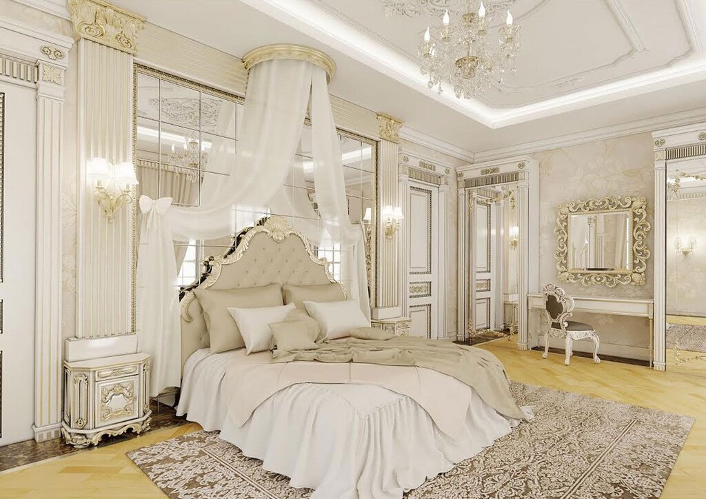 Bedroom in a classic style