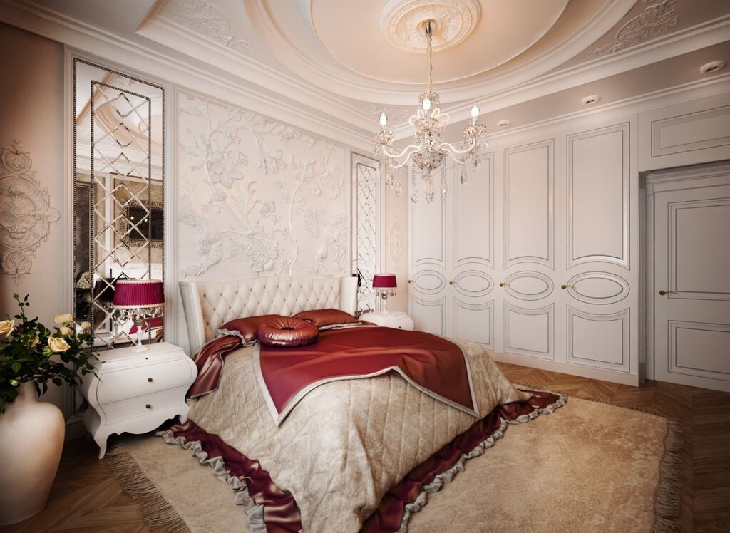 Bedroom in modern classic style