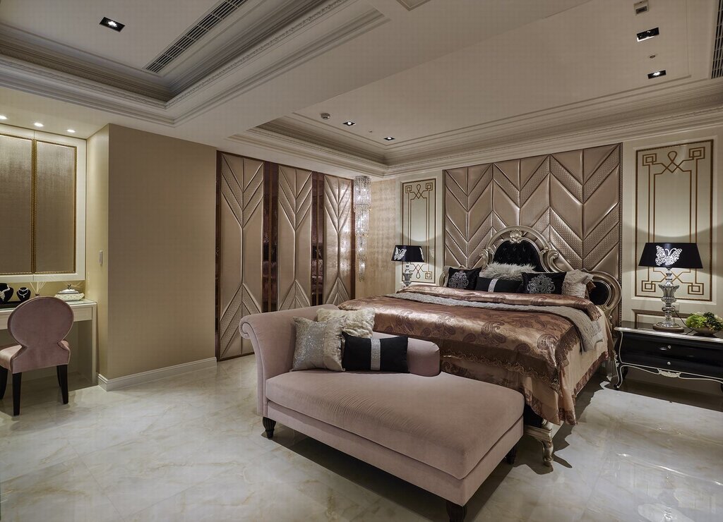 Bedroom in Art Deco style