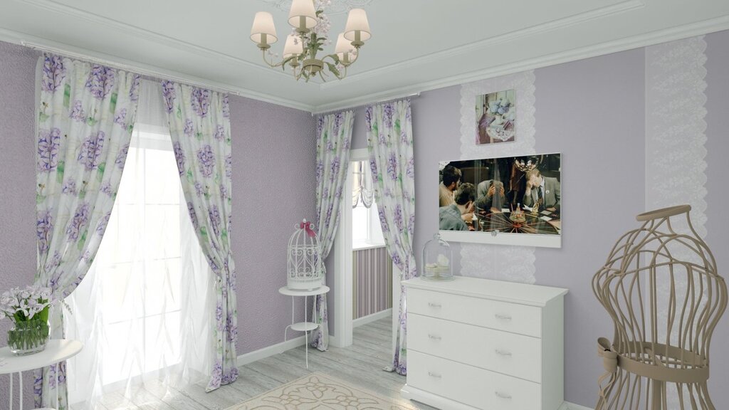 Provence-style Lavender Bedroom