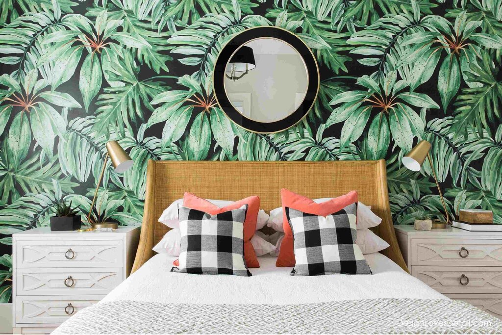 Tropical style bedroom