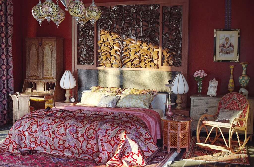 A bedroom in Turkish style