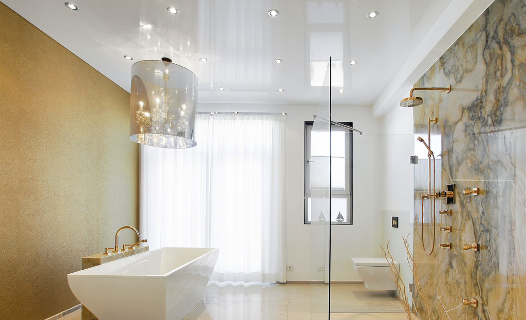 Ceiling spotlights for the bathroom