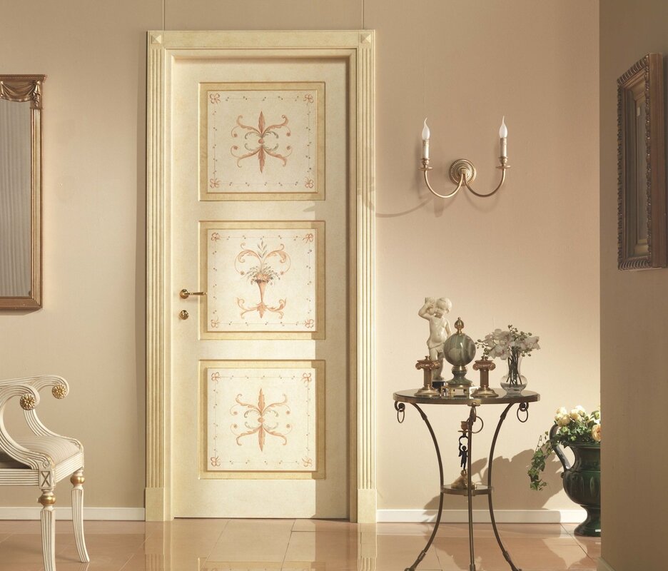 Old doors in the apartment interior