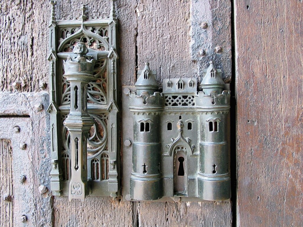 Old locks on the door