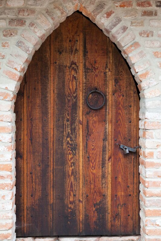 Antique wooden doors