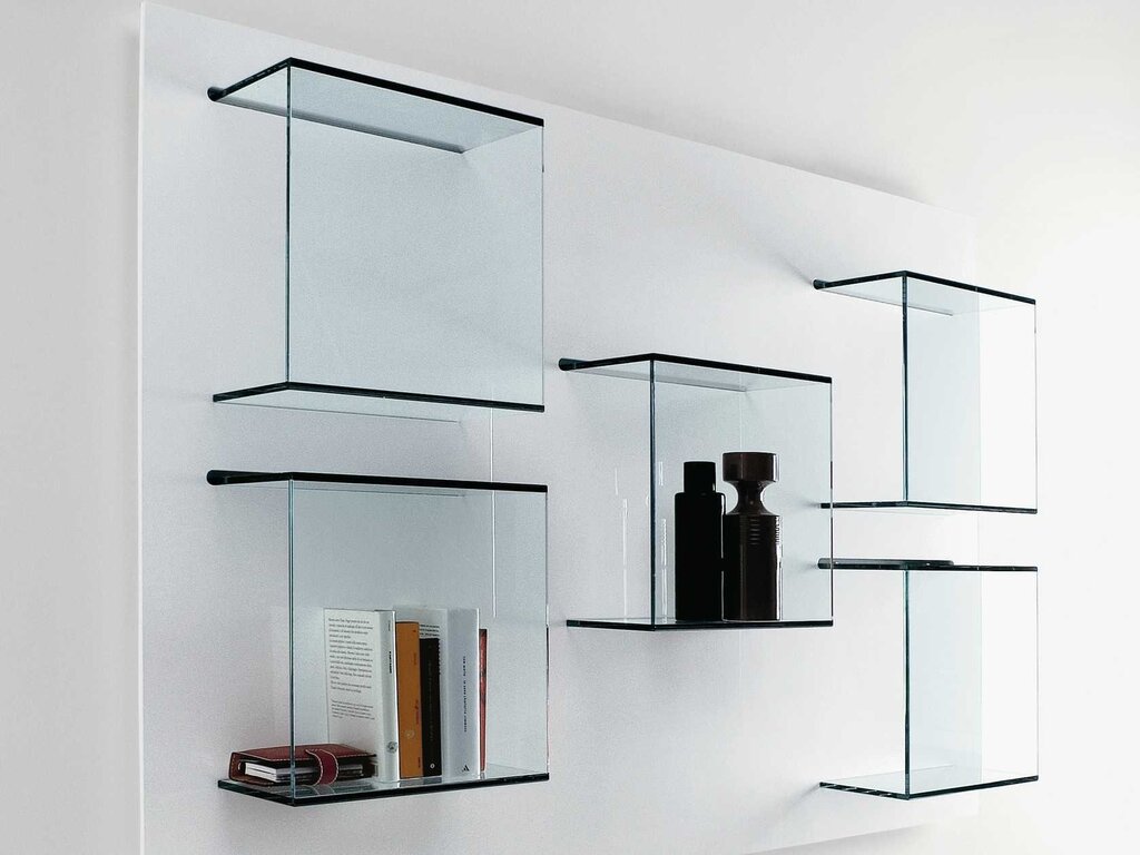 Glass shelf for the wall