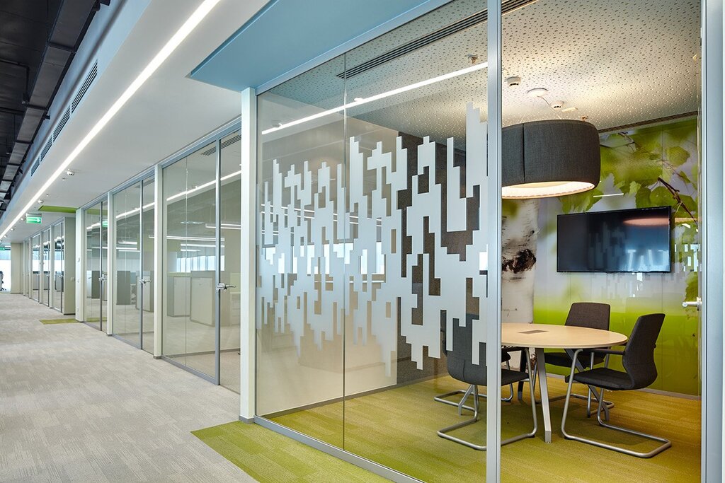 Glass partitions for the office