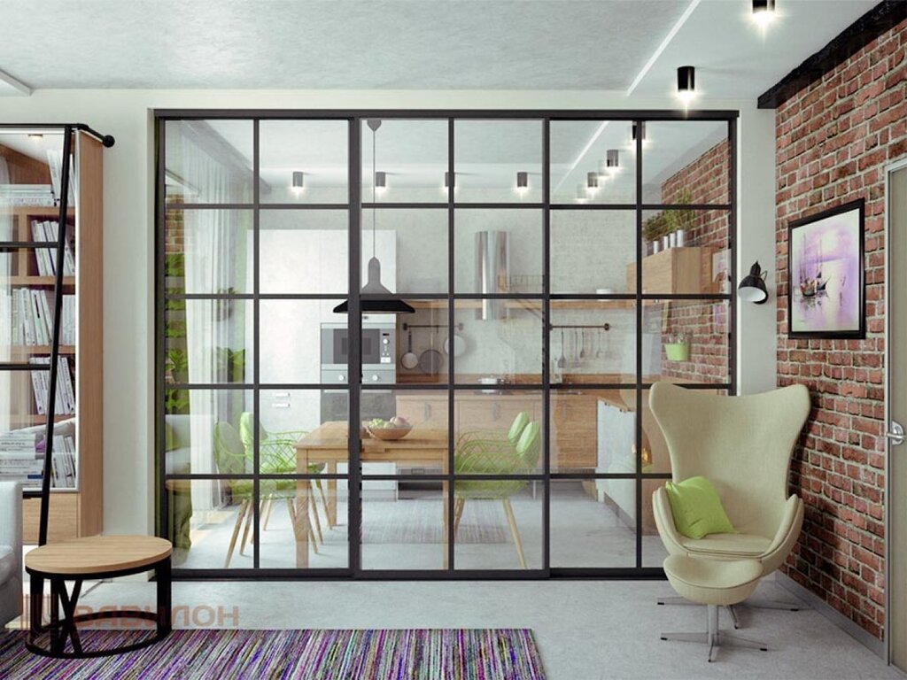 Glass partitions for space zoning