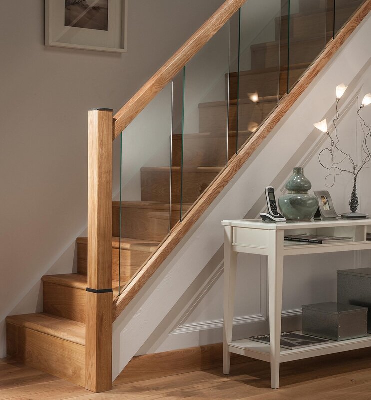 Glass railings for stairs