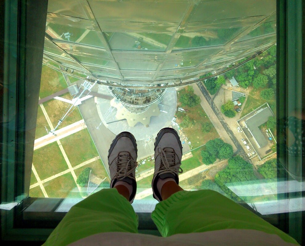 Glass floor in Moscow