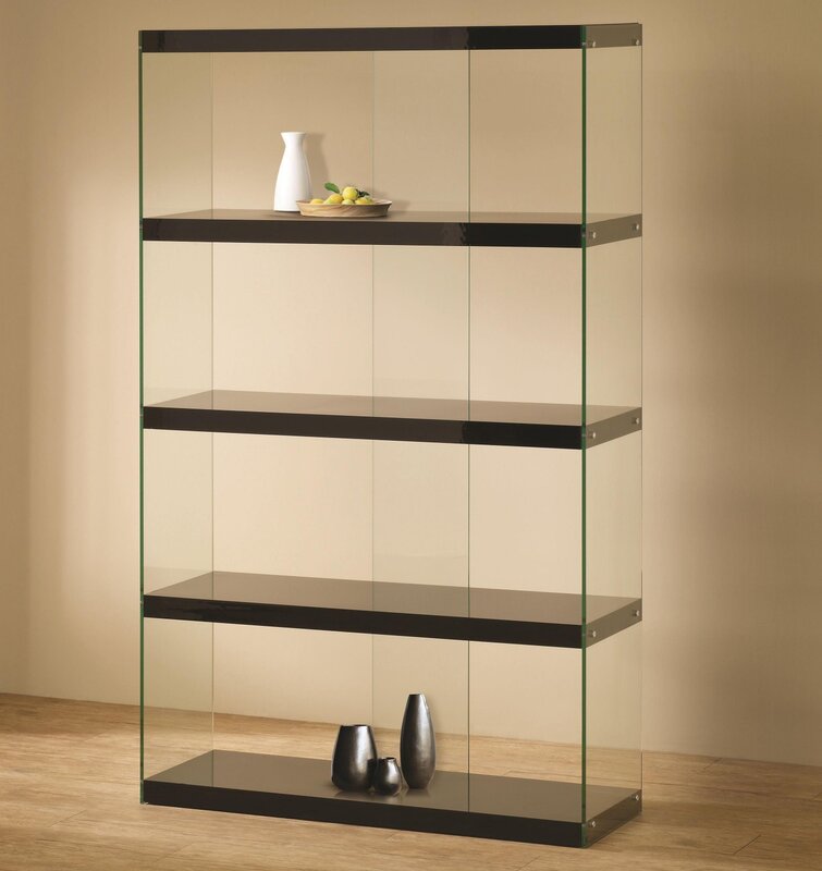 Glass shelving unit