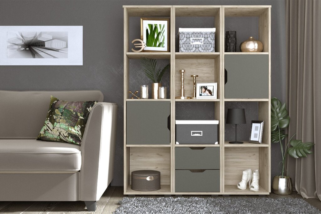 Hoff white shelving unit