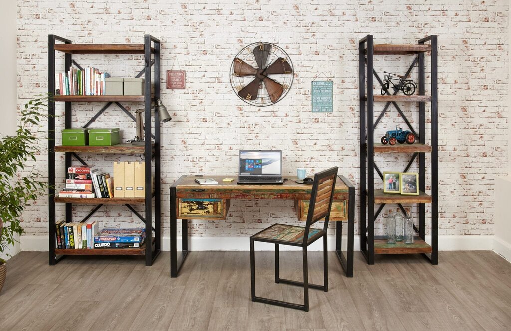 Loft shelf metal and wood