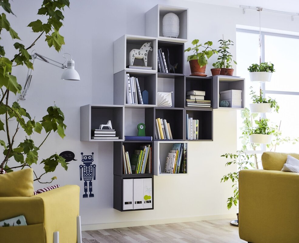 Stepped shelving