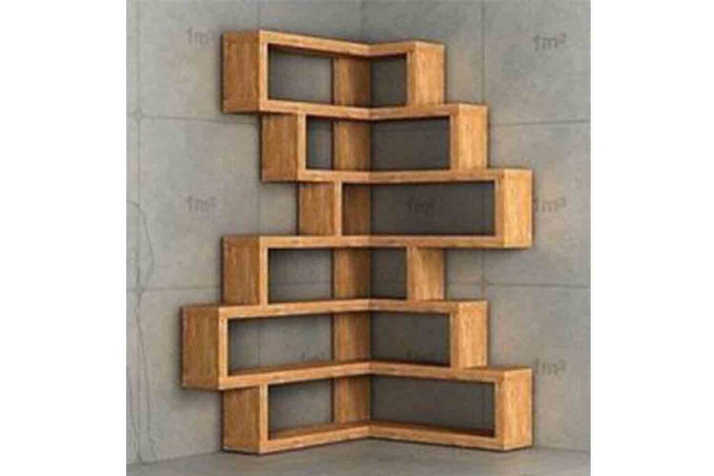 Shelf in the corner