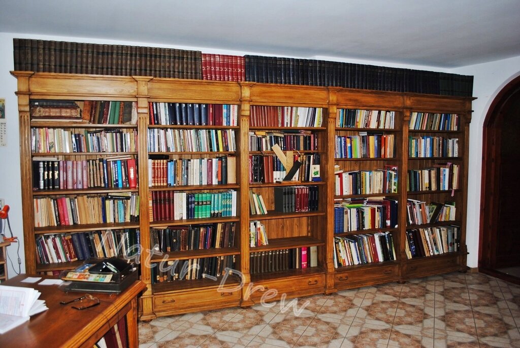 Bookshelves for a home library