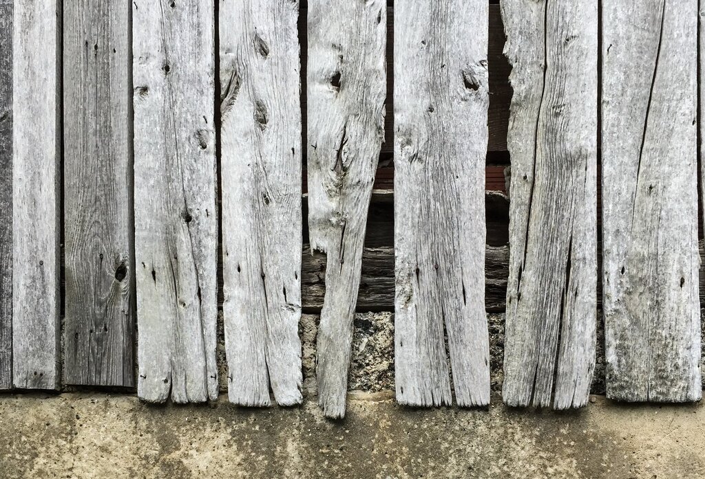 A wall made of old boards