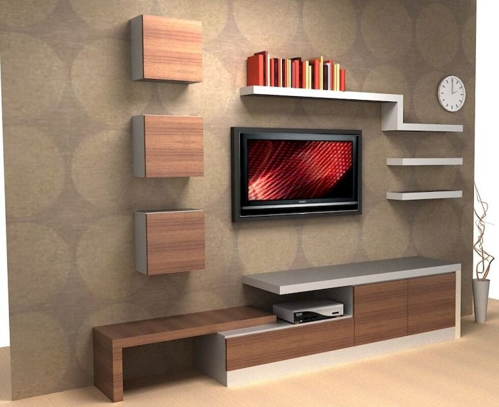 Wall unit for a small room 39 фото